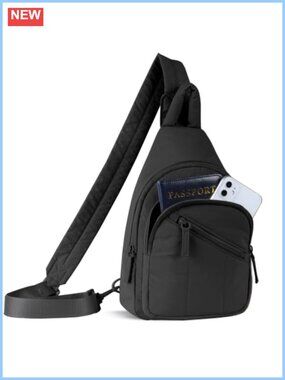 Puffer Crossbody Sling Bag RFID Blocking Anti-Theft Water Resistant